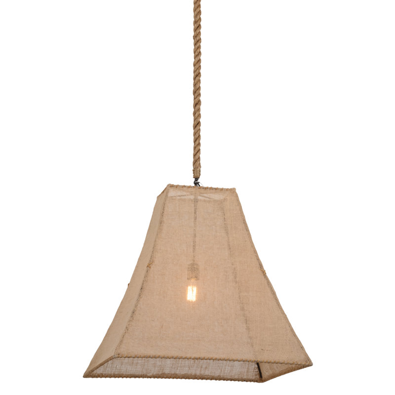 Luminaire suspendu simple en forme de cloche à 1 lumière Yonkers