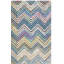 Tapis beige / bleu en laine / coton touffeté à la main Airion-310515866