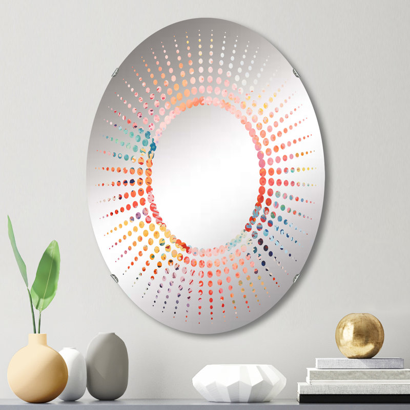 Coral Reef Barrier Expression I - Miroir décoratif Starburst MIR109272 O, L 20 po x H 30 po