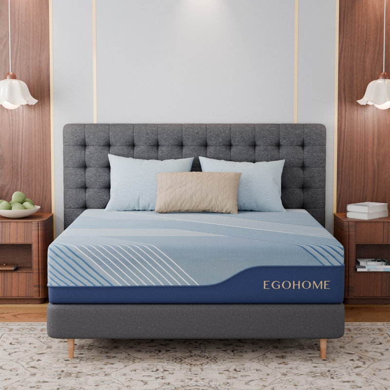 Matelas hybride moyen 12 po avec refroidissement au gel de cuivre, ressorts ensachés, Lit double, 12"