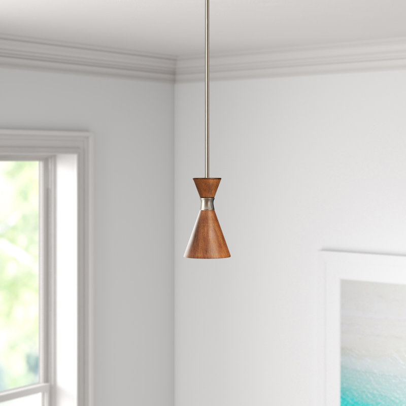 Assiya 1 - Light Pendant, Distressed Koa