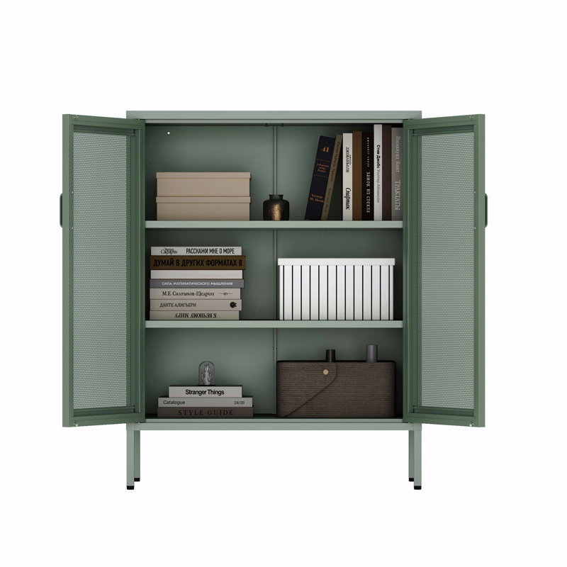 Armoire d'appoint 32 "en métal, Green 1
