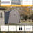 8X8 FT Portable Outdoor Storage Shed Garage with 2 Roll-Up Doors & Vent Windows, Silver Grey Protective Shelter for Yard, Garden, and Vehicle Protection-117260977