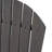 Outdoor Weather Resistant Acacia Wood Adirondack Dining Chairs (Set Of 2), Dark Gray Finish-1703803715