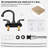 Centerset 2-handle Bathroom Faucet with Drain Assembly-45127788