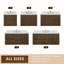 Meuble-lavabo flottant de 36 po avec lavabo, meuble-lavabo mural cannelé, comptoir en faux marbre, tiroir à fermeture en douceur, entièrement assemblé, brun chêne foncé-56160988-56160989