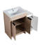 Meuble-lavabo de salle de bain 36 po avec porte et meuble-lavabo de 36 po de style contemporain en céramique et rangement