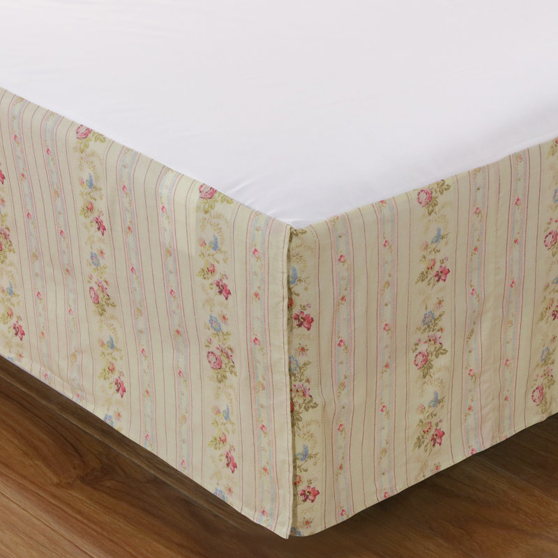 Jupe de lit rose antique à motif floral 15 po x 15 po Greenland Home Fashions, Roi
