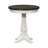 Colburn Round Wooden Pedestal End Table