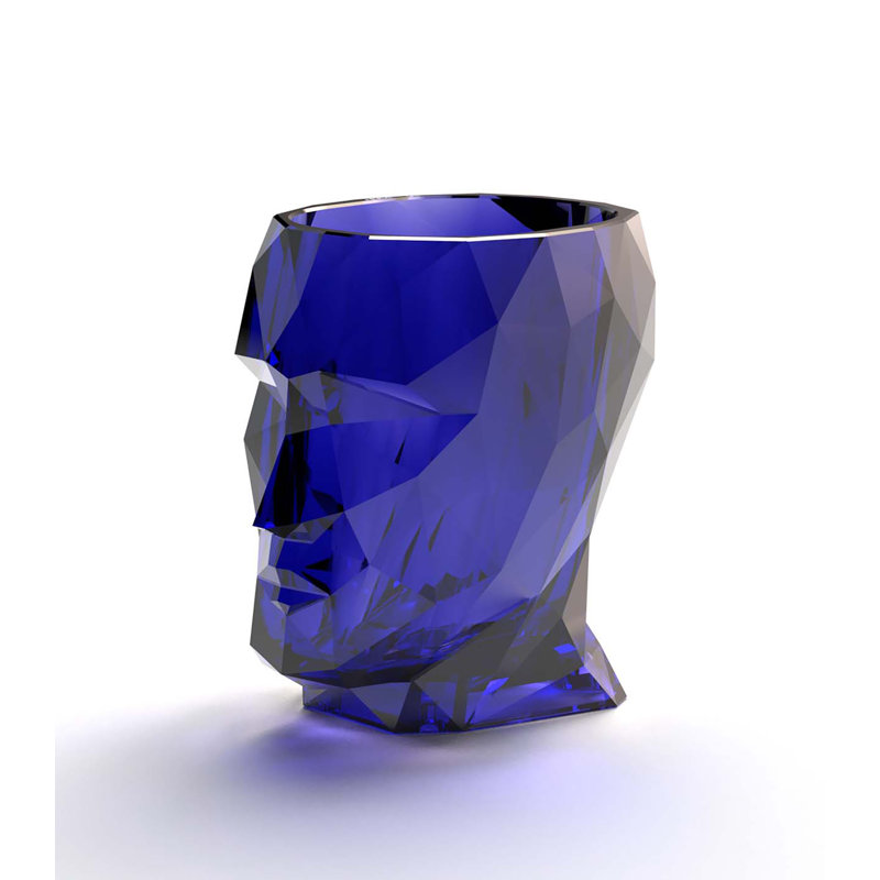 Adan Plastic Statue Planter, Blue