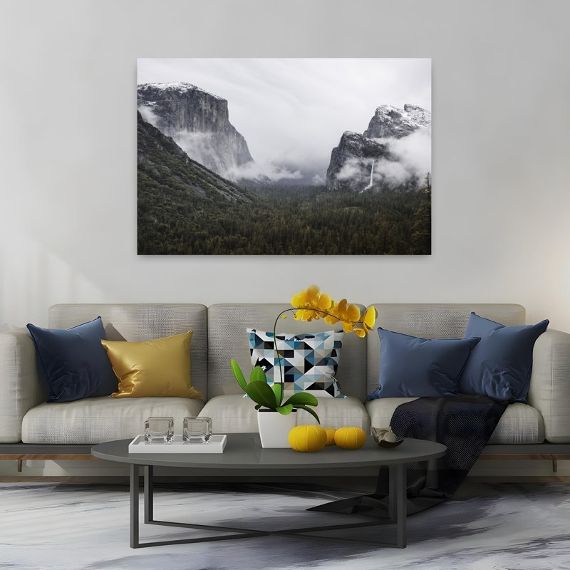 Contemporary Art Abstract Contemporary Forest Landscape Art, 40" H x 60" W
