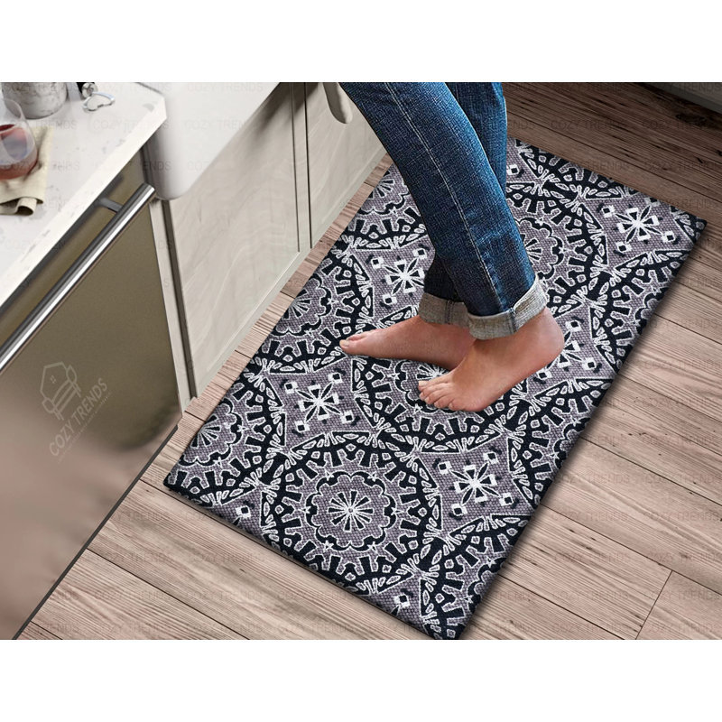 Geometric Anti-Fatigue Non-Skid Kitchen Mat