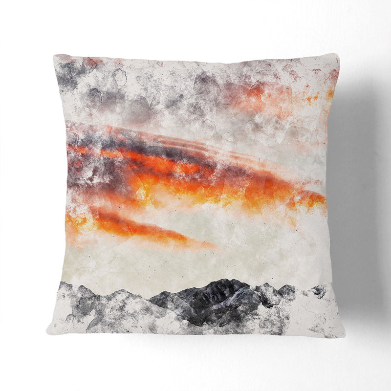 Square Throw Cushion, Black, 40cm H x 40cm W x 15cm D