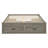 Full-Size Antique Gray Platform Bed with 6 Storage Drawers for Modern Bedrooms-1037572348-1037572351