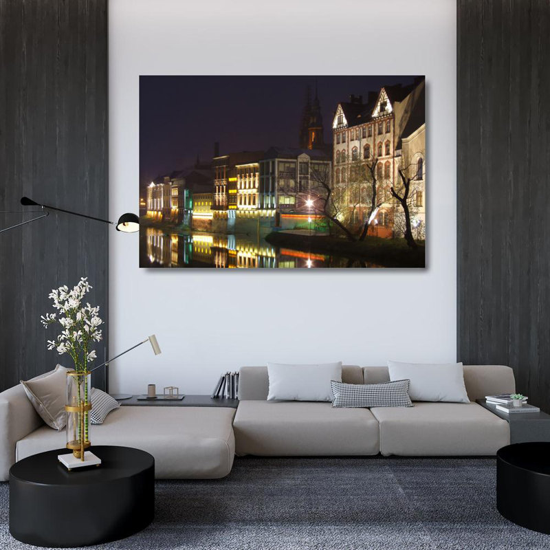 Oder River in Opole, 32" H x 48" W