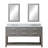 Parmer 60" Carrara White Marble Countertop Bath Vanity with Faucet and Mirror-1451162725