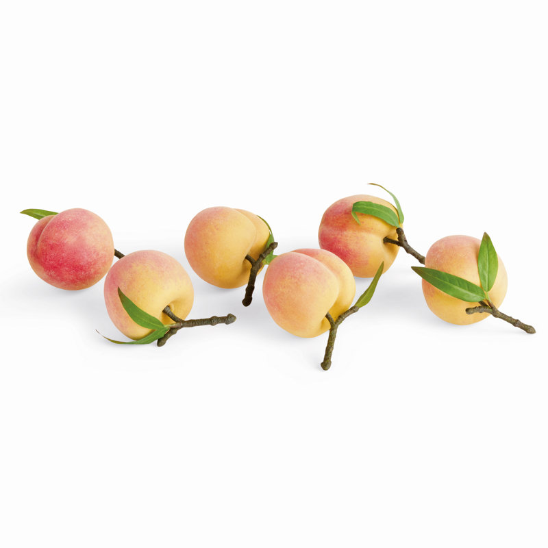 FAUX PÊCHES 4 po, ENSEMBLE DE 6