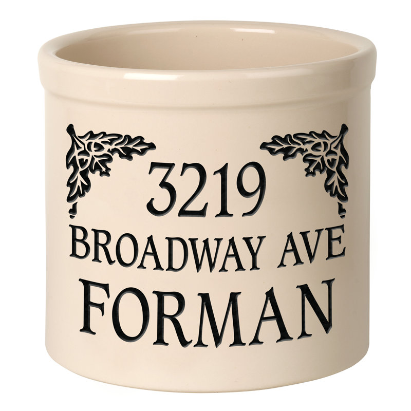 Woodhollow Ceramic Pot Planter, Yes, Black