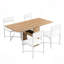 Ensemble de table de salle à manger extensible de 63 pouces Modern Modern