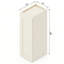 9" W x 30" H Soft White Shaker Ready-to-Assemble Wall Cabinet with Solid Wood Doors