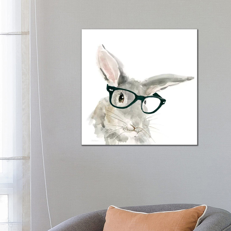 Rabbit by Carol Robinson - Painting on Canvas, 66.04 cm H x 66.04 cm W, Wrapped Canvas