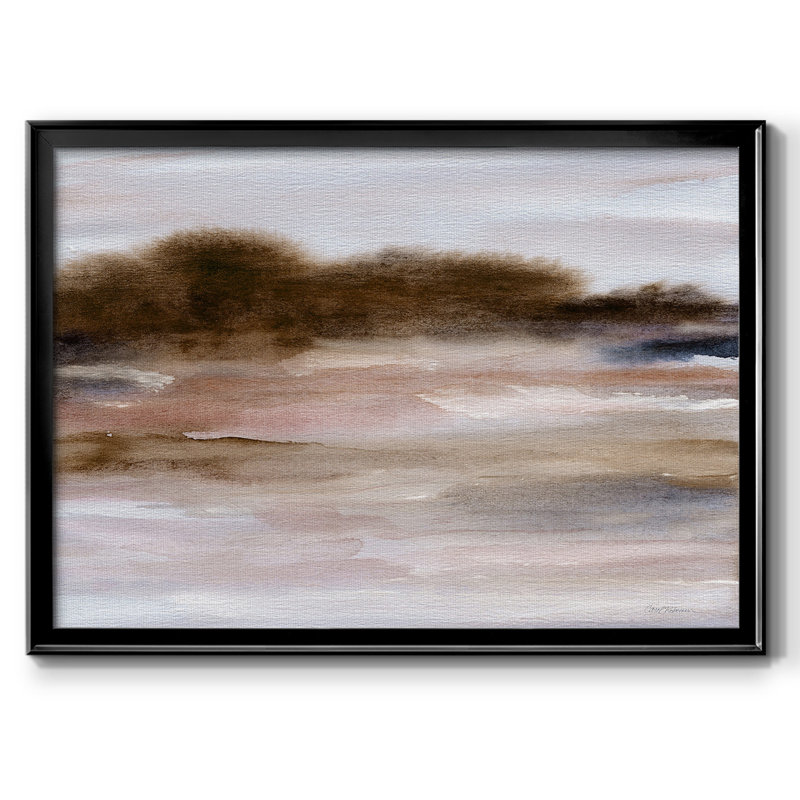 Autumnal Bay, toile tendue avec châssis encadré, H 18 po x l 26 po x P 1,5 po, Noir