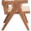 Fauteuil d'appoint avec assise naturelle de 22 po de largeur, 16 po de hauteur et 19 po de profondeur pour une ambiance détendue de 26 po de profondeur et un style élégant pour toute pièce