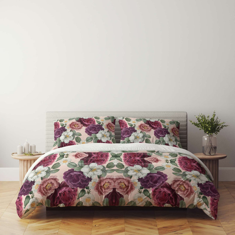 Luxury King Quilt Cover Set (3 Pieces) - 70% Polyester / 30% Cotton, 94.5 x 86.6 inches | Soft & Durable, 120 Thread Count, Button Closure Duvet Cover & Envelope Pillowcases | Machine Washable, Elegant Home Bedding