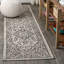 Tapis intérieur / extérieur gris / noir Nate Boho Medallion-221513330