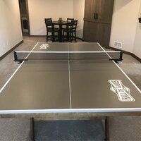 HALL OF GAMES Official Size Wood Table Tennis Table TT218Y19006 - The Home  Depot