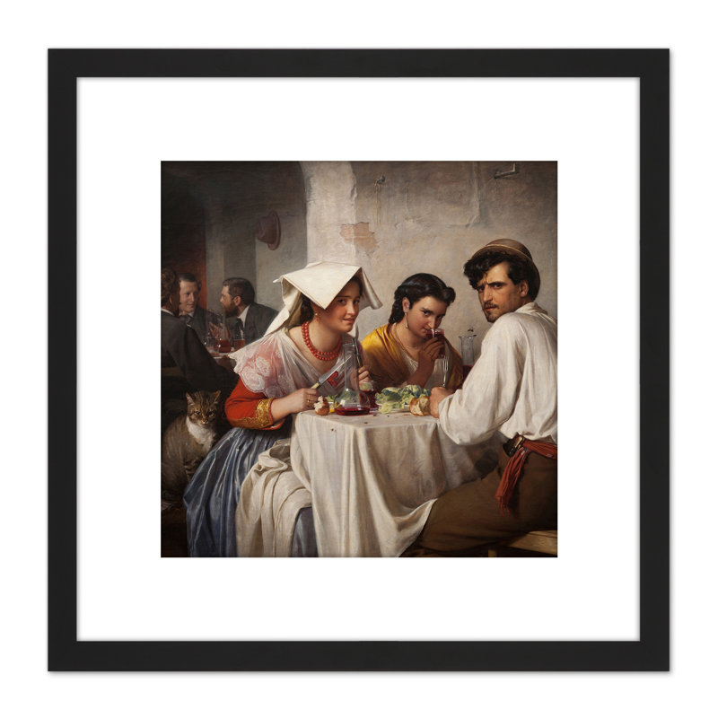 In A Roman Osteria by Carl Bloch - Single Picture Frame Painting