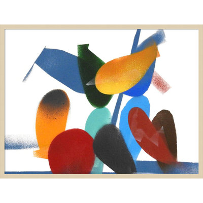 «Symbiotic 7» par Gill Miller, impression sur bois encadrée