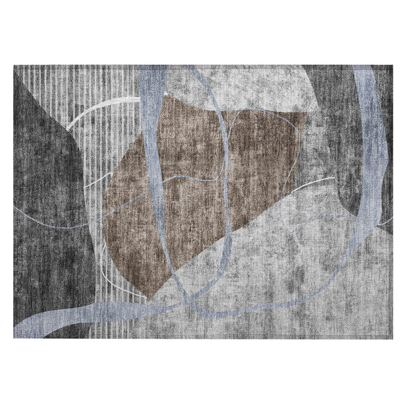 Malchow Washable Indoor / Outdoor Rug, Rectangle 1'8" x 2'6"