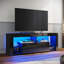 RGB Color Changing Light Mood TV Cabinet with Flip-Down Door-821569678-822325329