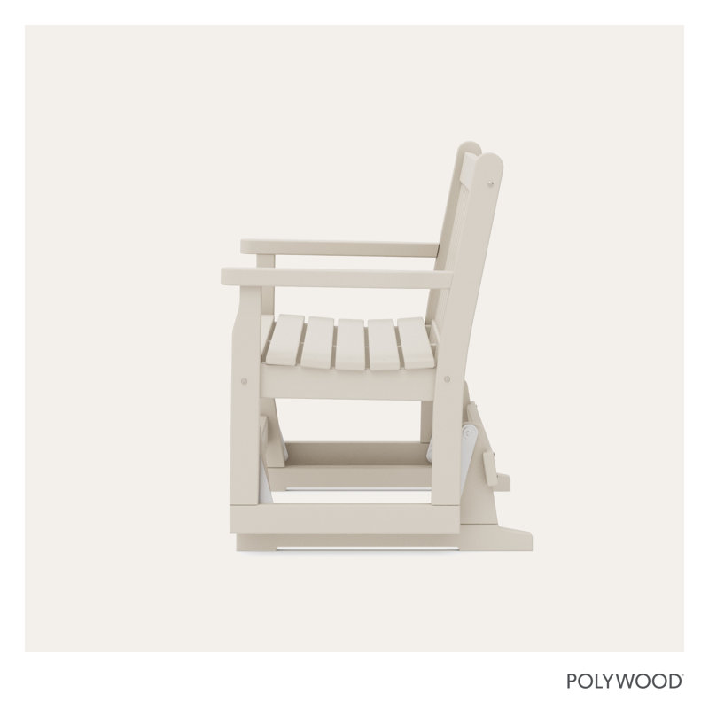 Fauteuil oscillant de 48 po POLYWOOD, Sable