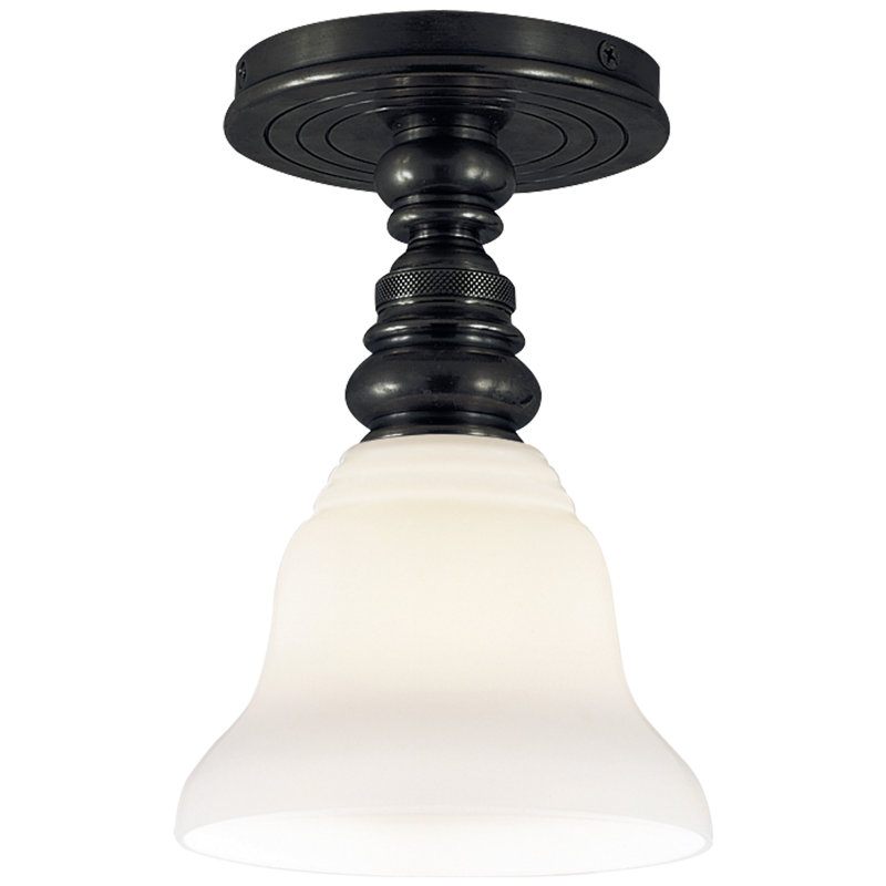 Chapman & Myers Boston Single Flush Mount, Bronze