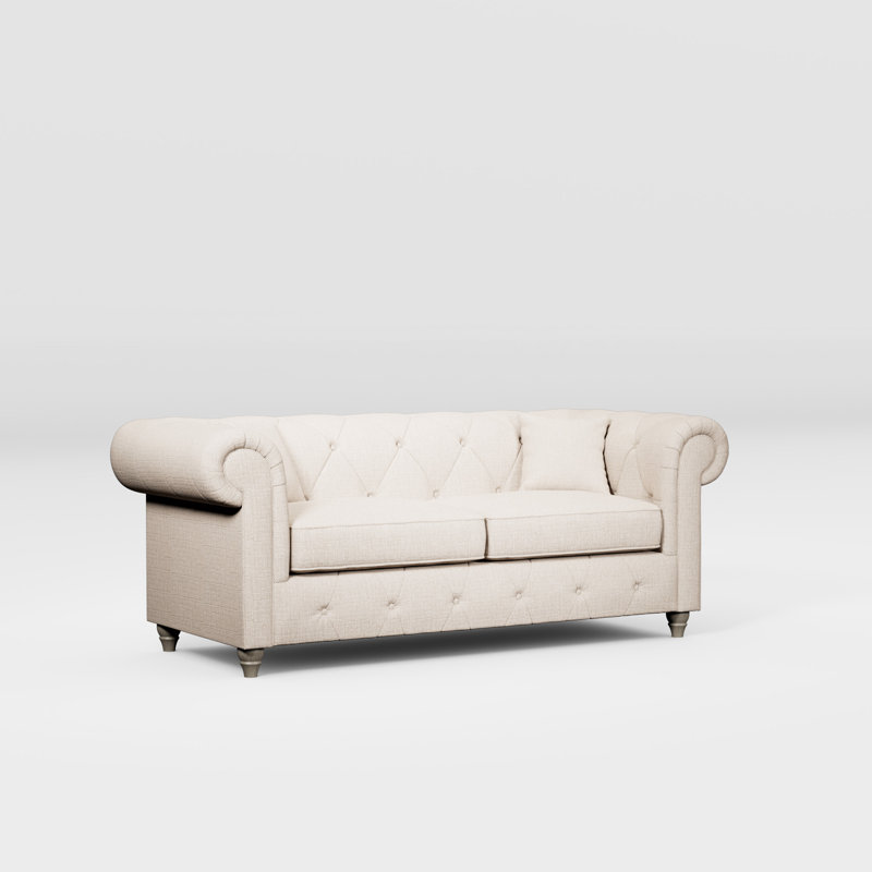 Ellrich 3 Seater Sofa, Oyster, Washed Oak