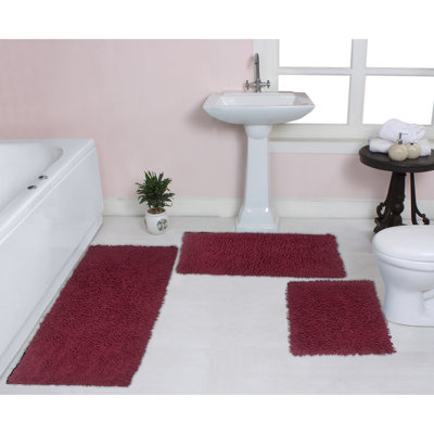 Tapis 100% coton lavable à la machine Fantasia (ensemble de 3)