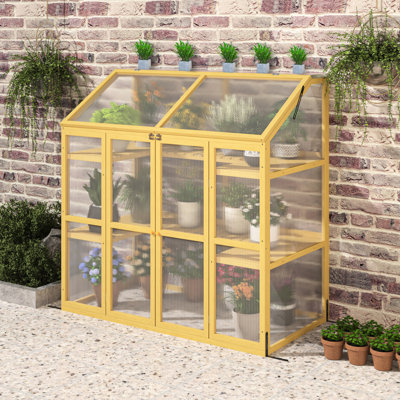 Rustic-style Garden Greenhouse - Enhance Outdoor Wooden Plant House Add Rustic Charm To Your