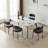 Black Leather Dining Chairs Set of 4