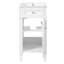 Ensemble de meuble-lavabo sur pied 16 po avec lavabo en céramique, ensemble de meuble-lavabo simple autoportant avec porte à fermeture douce, tablette réglable, style français-126232822