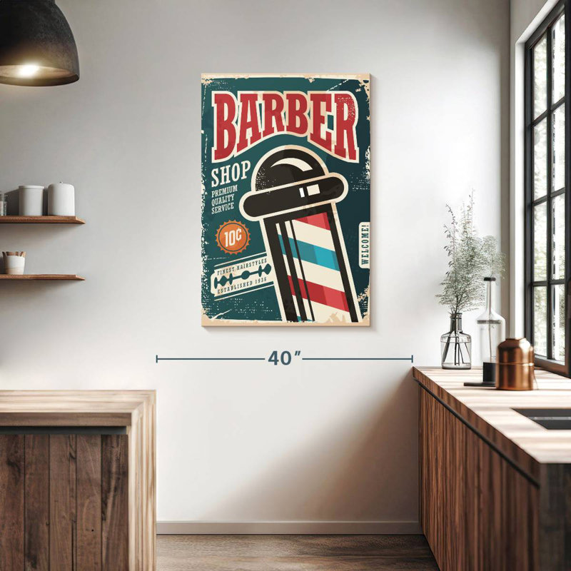 Affiche Barber, H 39 po x l 26 po