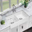 Ceramic Double Bowl Apron Sink - White, Undermount, Rustproof, 33"X18"X10", 93Lb, Colour Stable Finish,