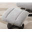 Fauteuil inclinable ergonomique avec repose-pieds, méridienne moderne pivotante à 360 ° avec repose-pieds, tissu chenille, massage par vibration à 5 points, siège chauffant et dossier réglable à 140 ° pour la maison ou le bureau, gris