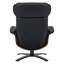 Fauteuil inclinable électrique pivotant en cuir véritable-220257794