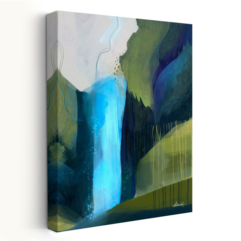 Ethereal Rainforest - Abstracts Contemporary Landscape Art, H 48 po x l 32 po