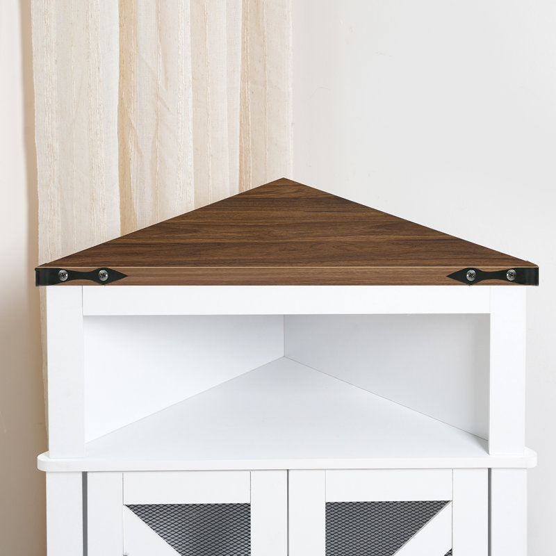 Corner Cabinet With Open Shelf,corner Shelf Cabinet with LED Lights
