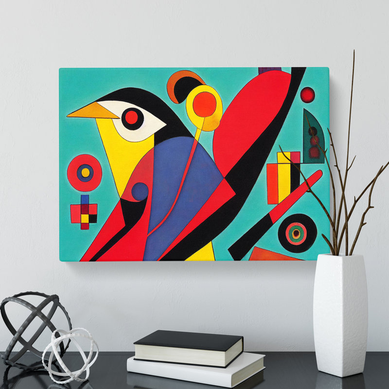 Crow Bird Abstract Vol.1 - Wrapped Canvas, 35cm H x 50cm W x 3cm D