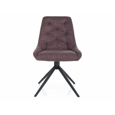 Dharam 48cm H Brego Upholstered Metal Dinning Chair