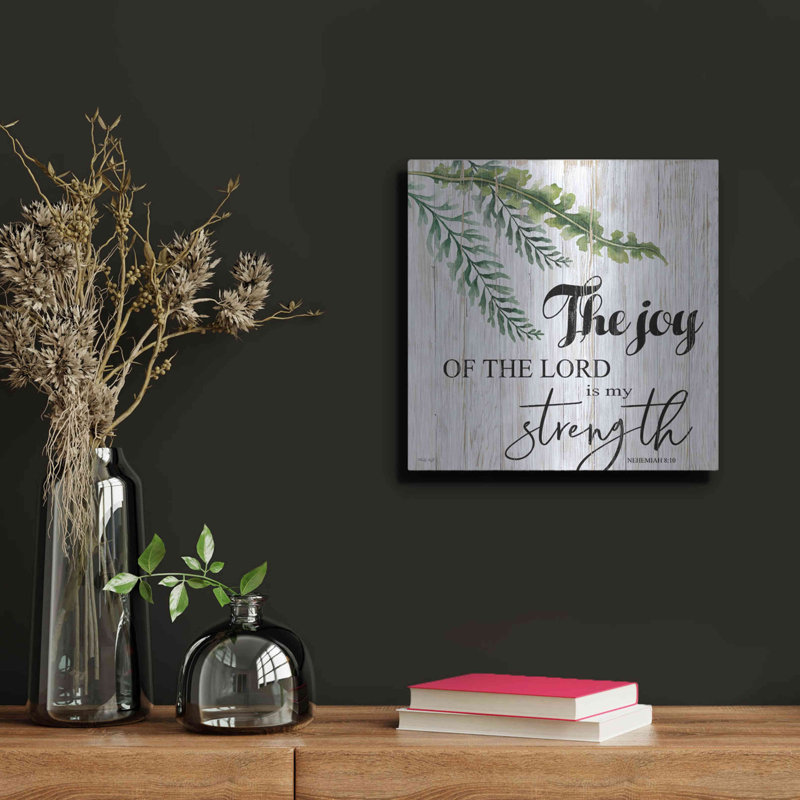12" x 12" Gray Metal Wall Art with Inspirational Quote